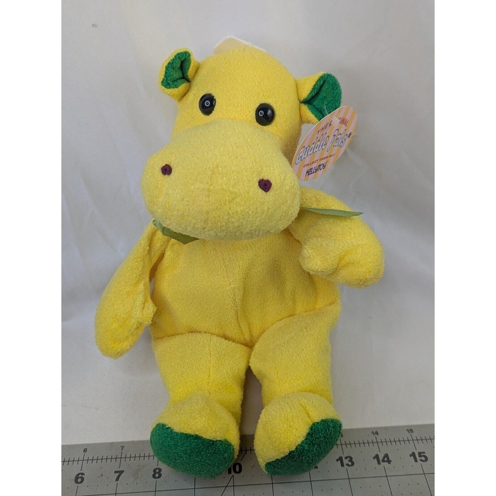 Kellytoy Cuddle Pals Yellow Hippo Plush 15 Inch Stuffed‎ Animal Toy